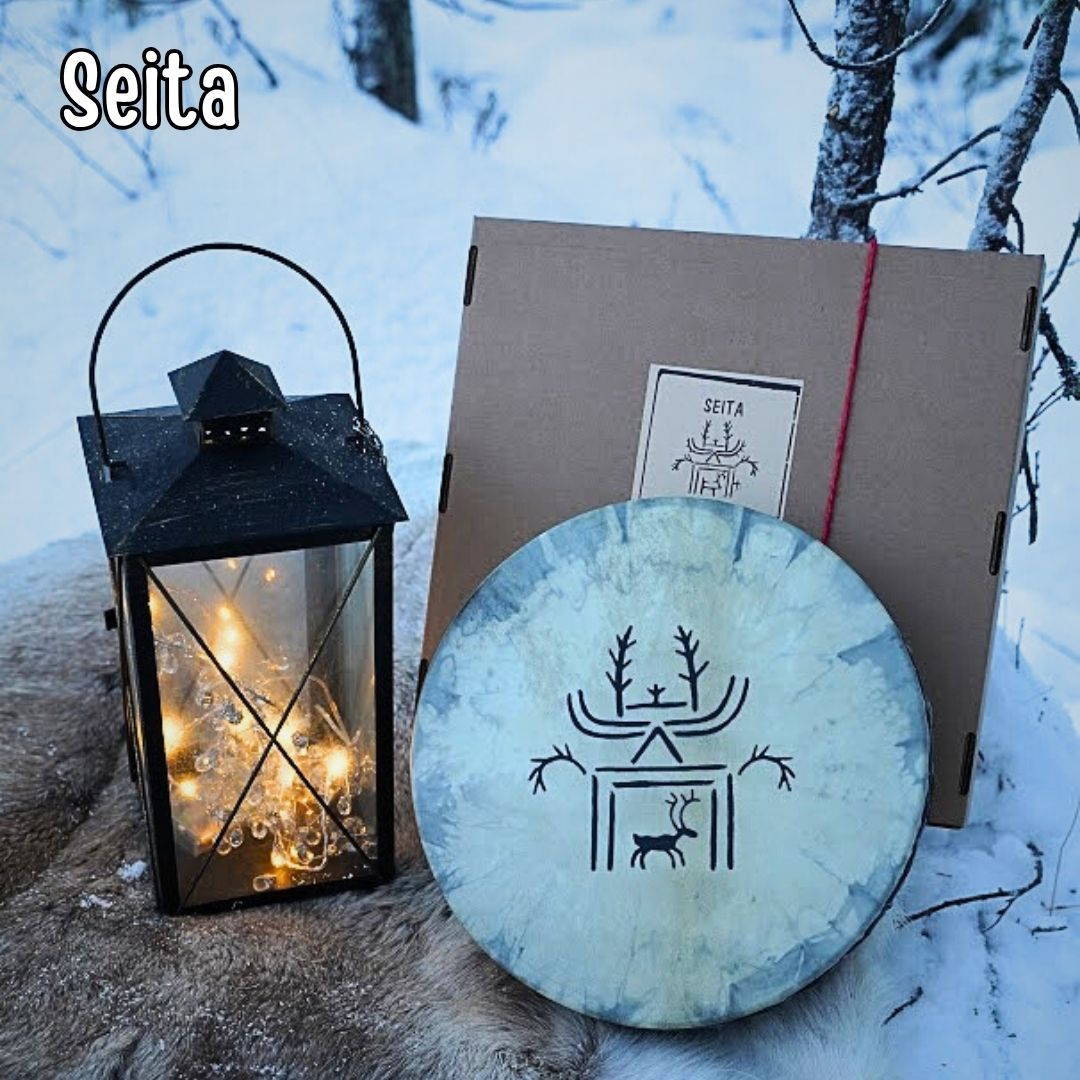 Käsintehty lapinrumpu Seita - lahjaksi tai omaksi iloksi