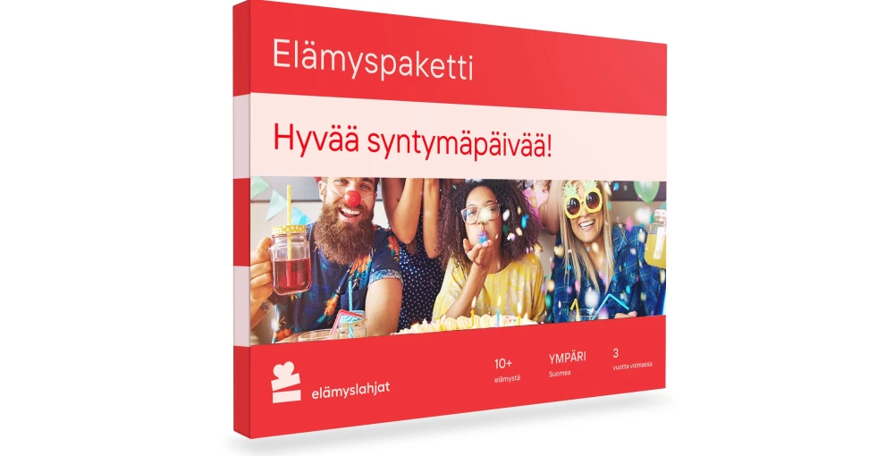 Hyvää syntymäpäivää! -elämyspaketti | Ympäri Suomen