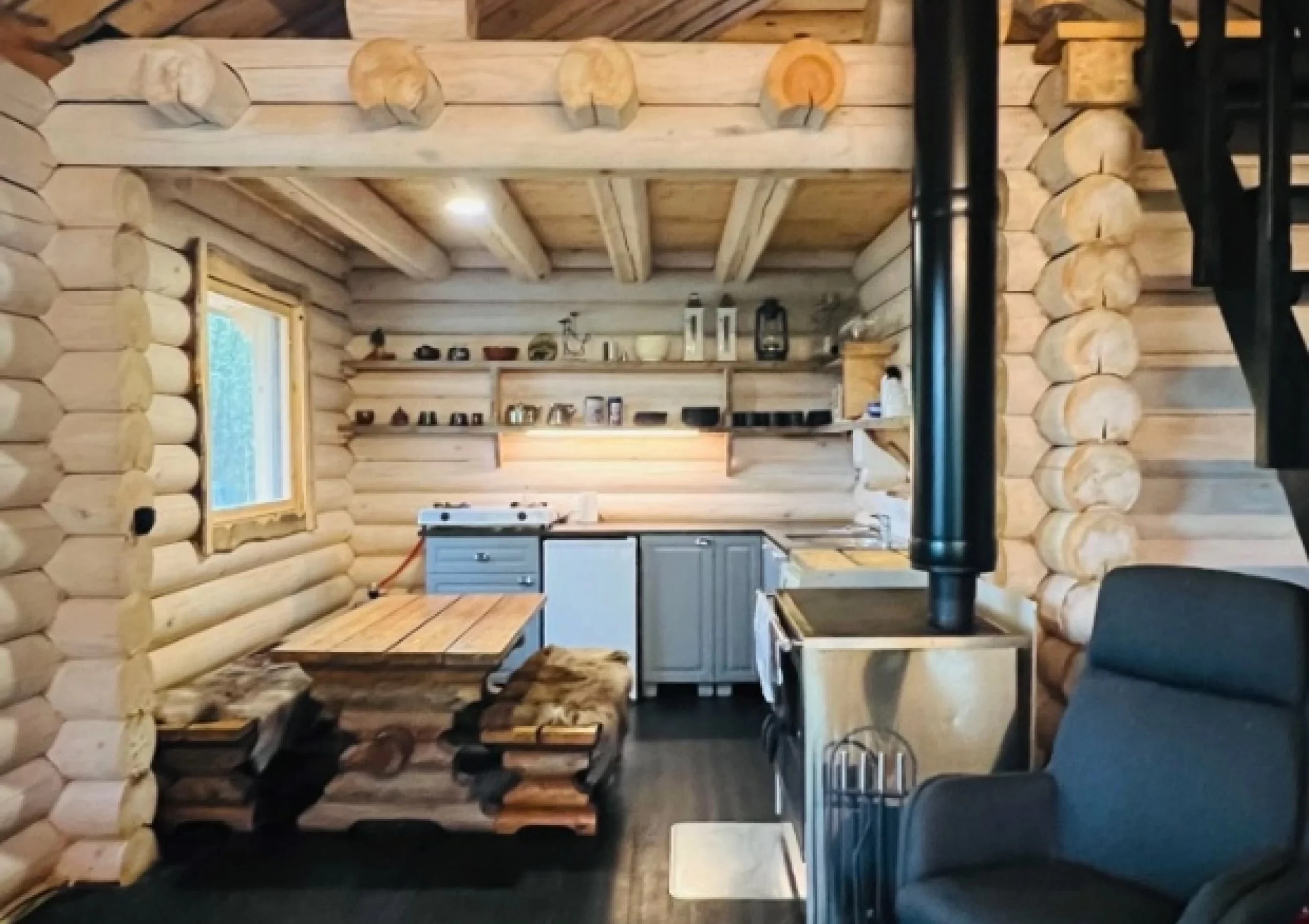 Täysihoidollinen majoitus erämökissä kahdelle viikonloppuna (2 vrk) | Ivalo