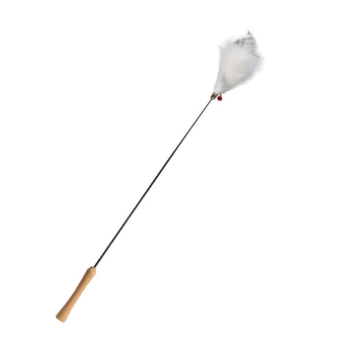 Flamingo Eireen kissanhuisku höyhenillä ja kulkusella